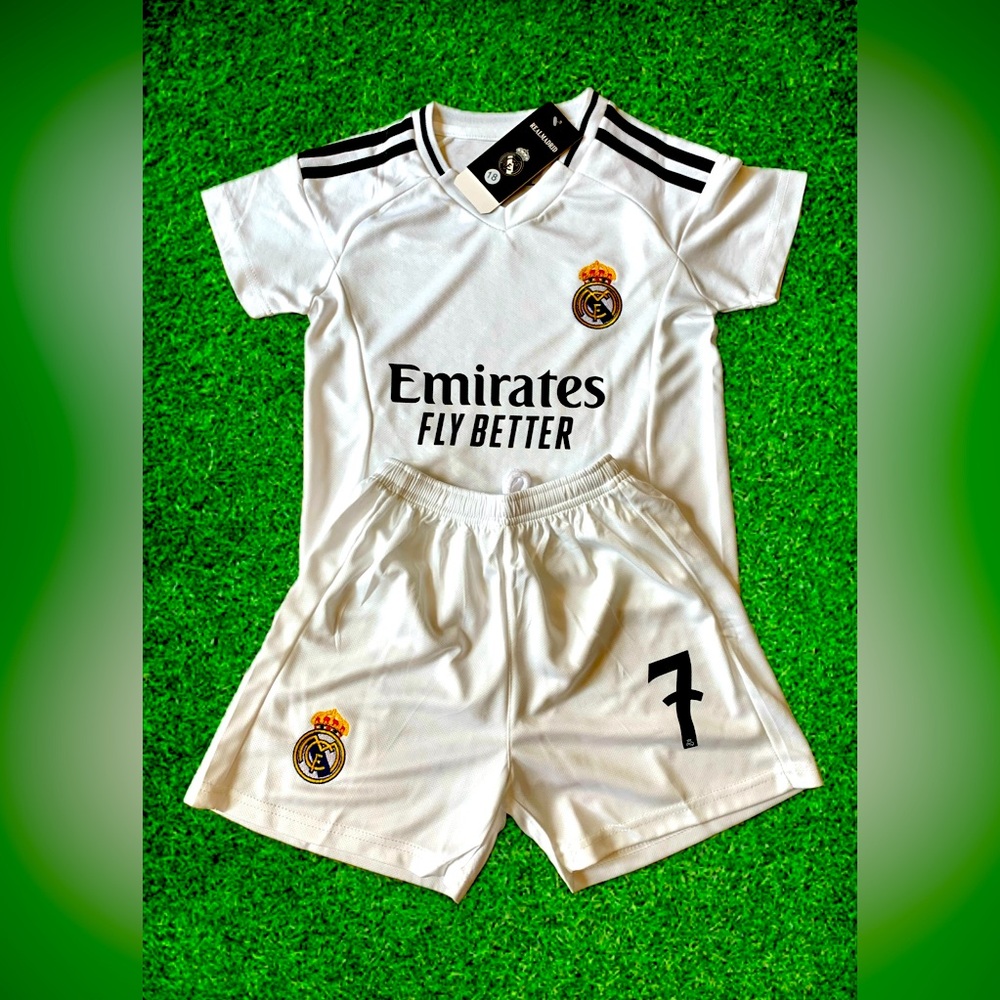 Cristiano Ronaldo Kids Toddler Youth Sizes Real Madrid 7 Soccer Jersey New W/Tag